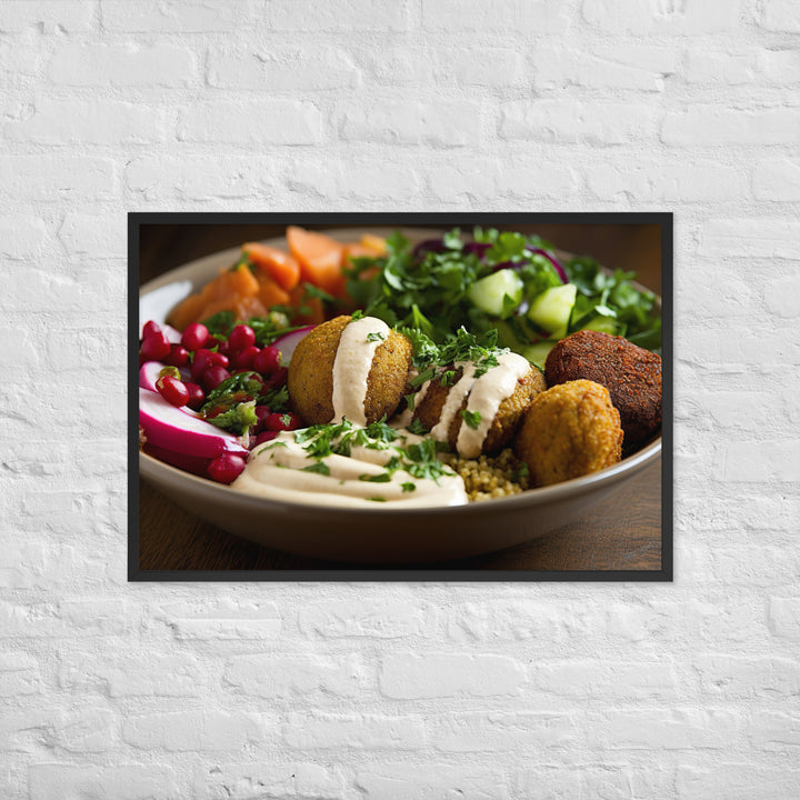 Falafel Bowl Framed poster 🤤 from Yumify.AI