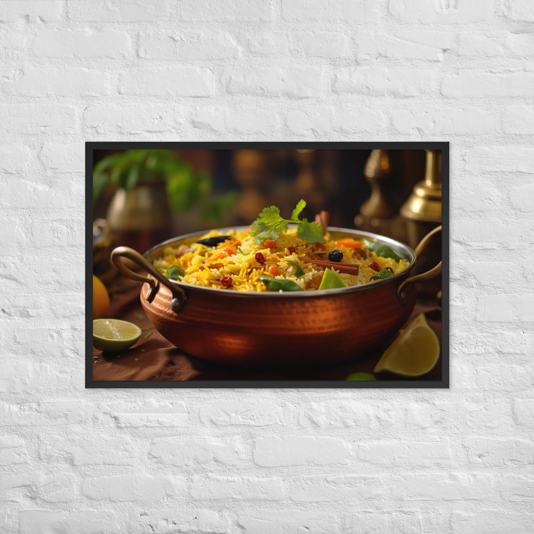 Vegetable Biryani Framed poster 🤤 from Yumify.AI