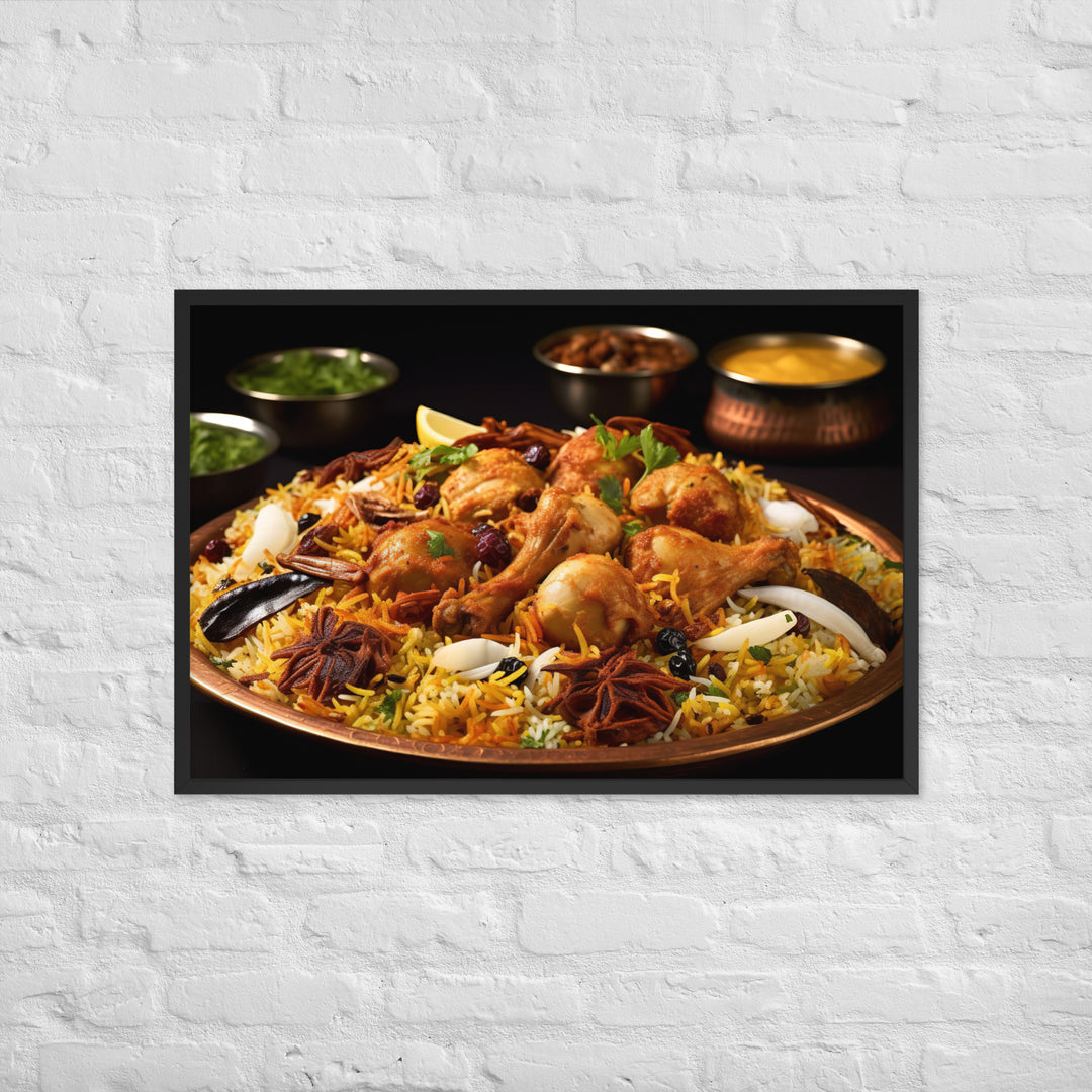 Hyderabadi Biryani Framed poster 🤤 from Yumify.AI