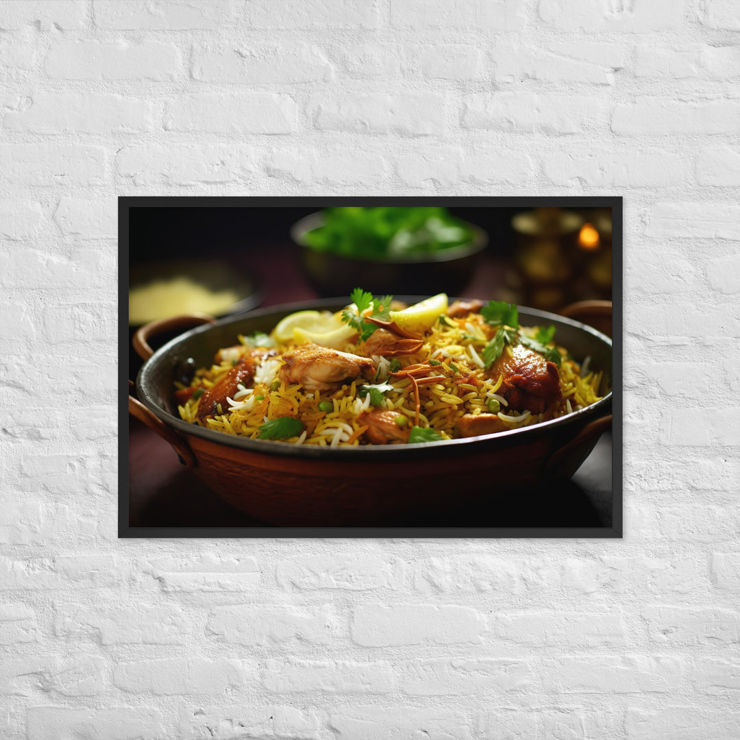 Chicken Biryani Framed poster 🤤 from Yumify.AI