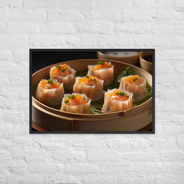 Steamed Siu Mai Framed poster 🤤 from Yumify.AI