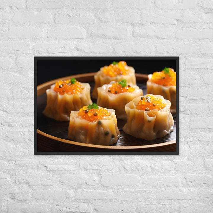 Steamed Siu Mai Framed poster 🤤 from Yumify.AI