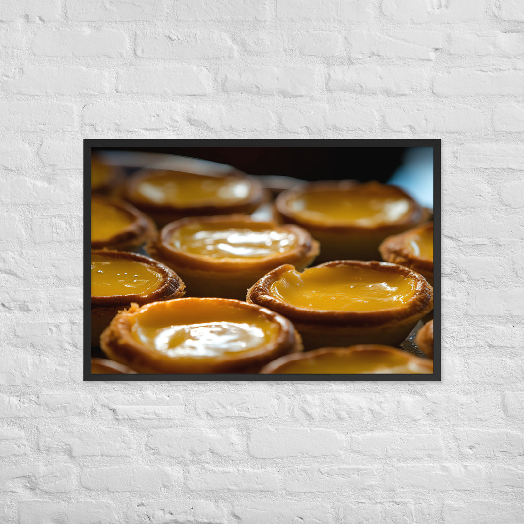 Egg Custard Tarts Framed poster 🤤 from Yumify.AI