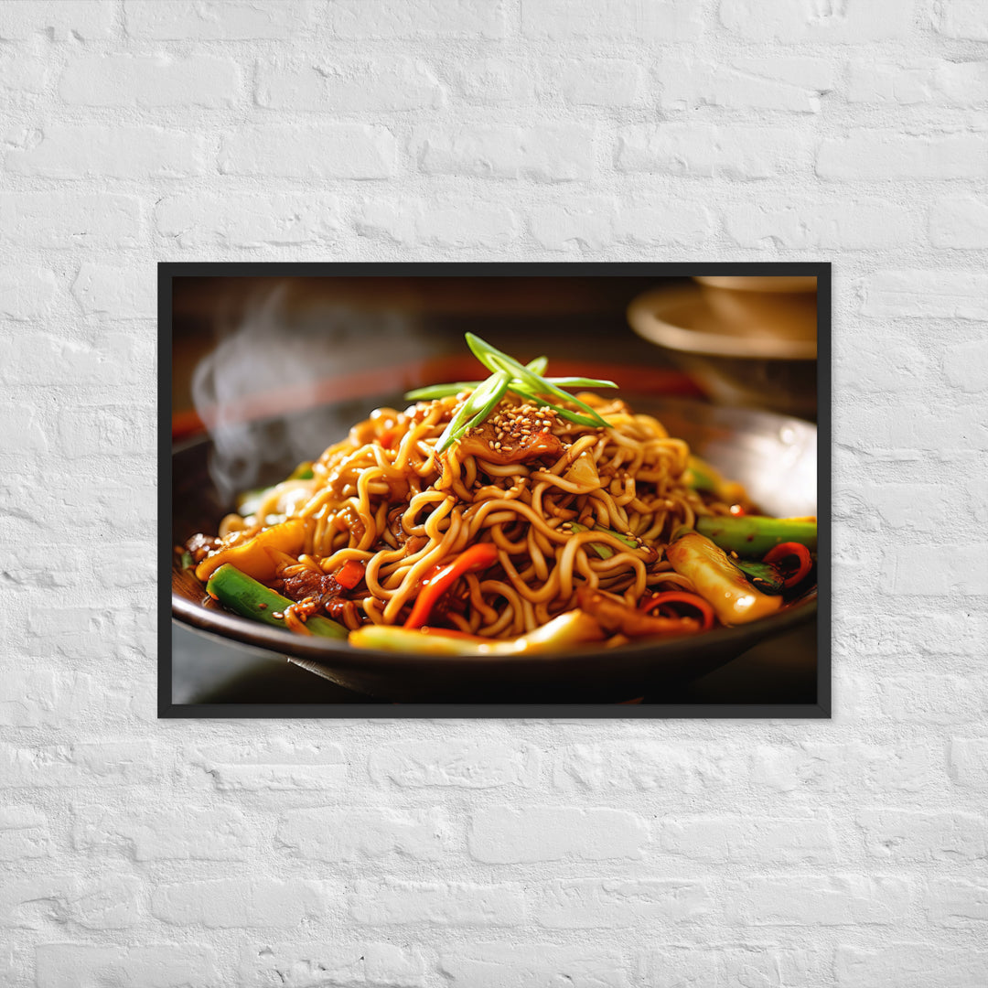 Yakisoba Ramen Framed poster 🤤 from Yumify.AI