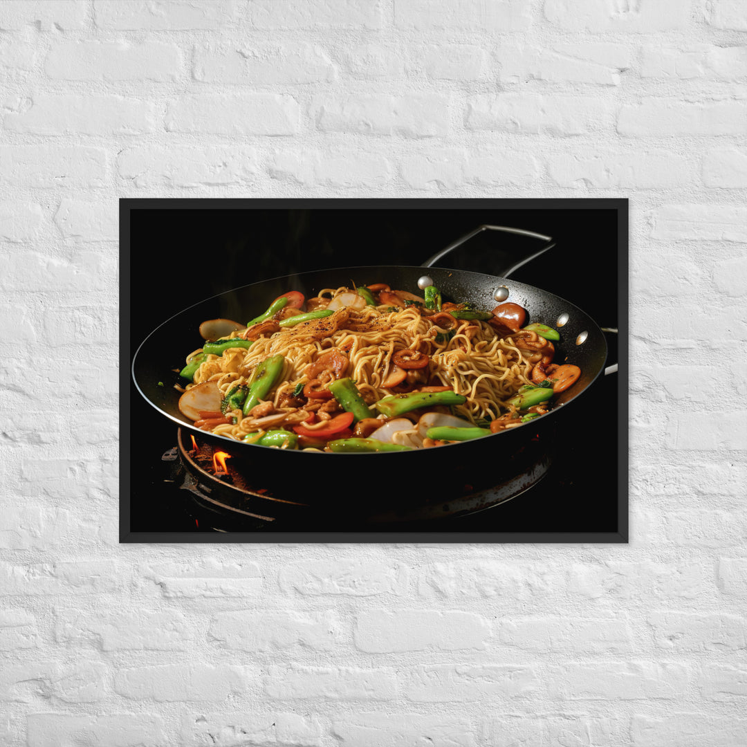 Yakisoba Ramen Framed poster 🤤 from Yumify.AI