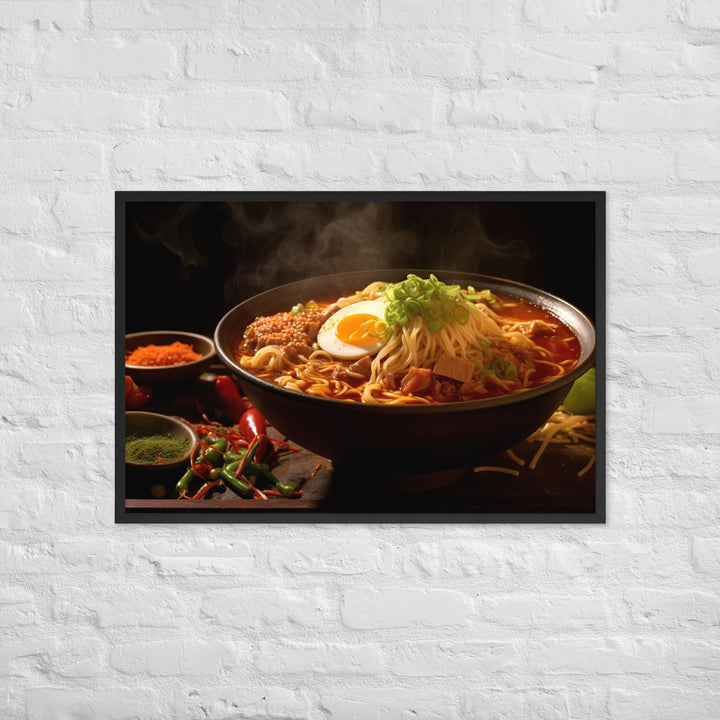 Spicy Ramen Framed poster 🤤 from Yumify.AI