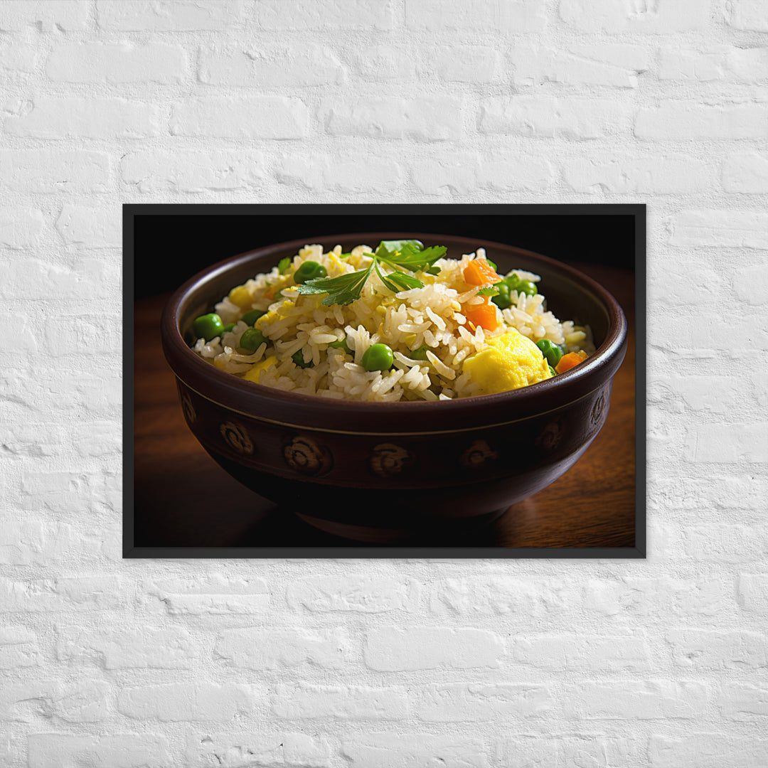 Egg Fried Rice Framed poster 🤤 from Yumify.AI