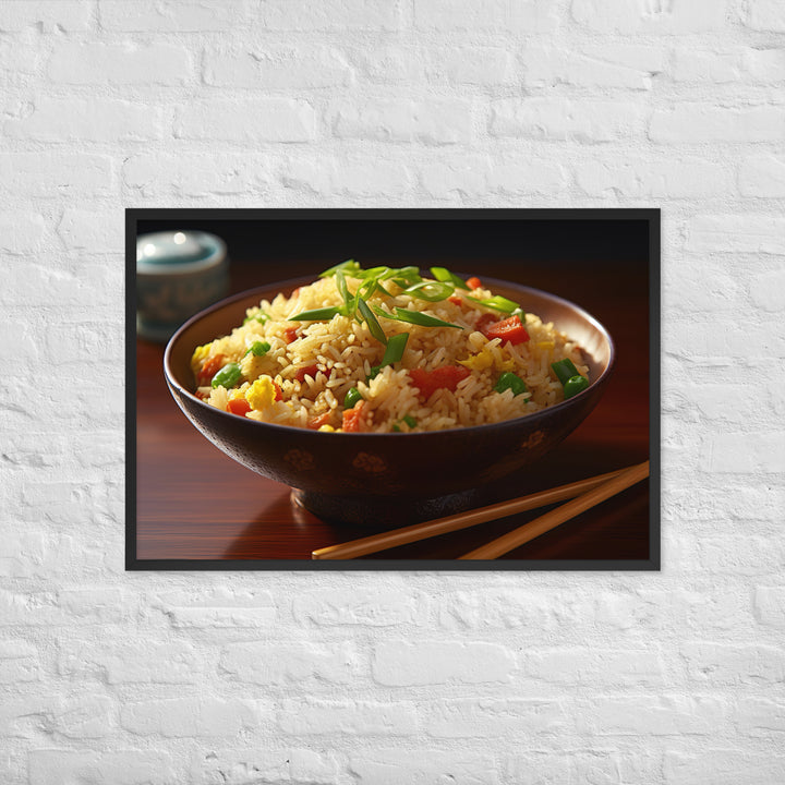 Egg Fried Rice Framed poster 🤤 from Yumify.AI