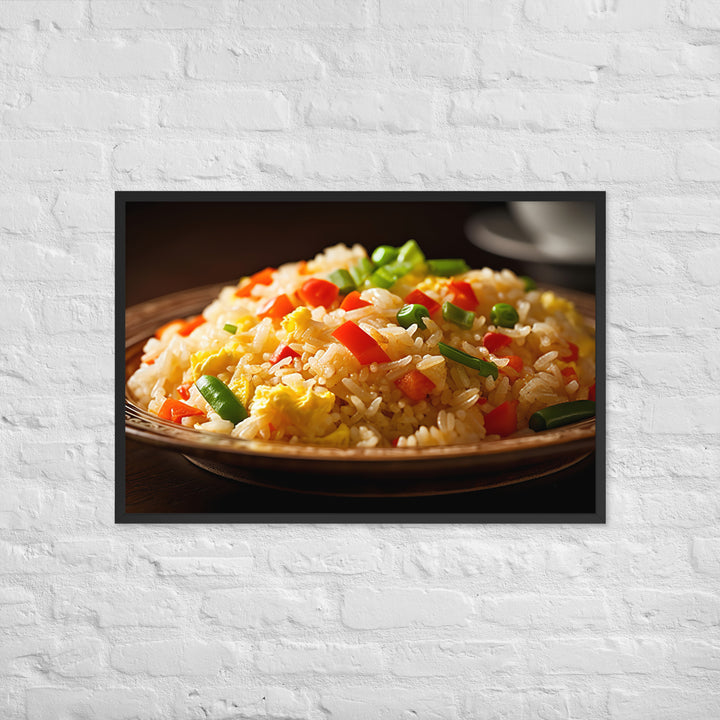 Egg Fried Rice Framed poster 🤤 from Yumify.AI