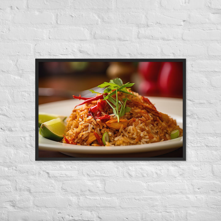 Crab Fried Rice Framed poster 🤤 from Yumify.AI