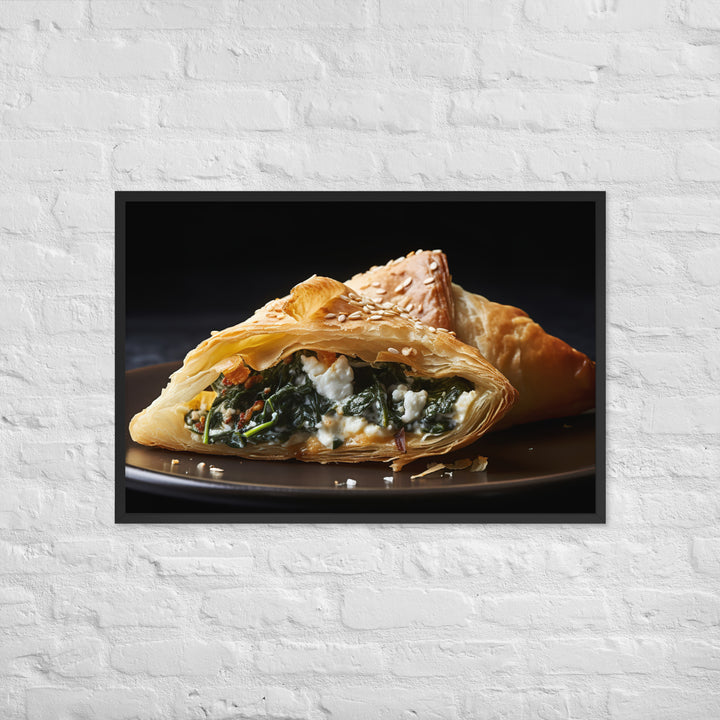 Spinach and Feta Croissant Framed poster 🤤 from Yumify.AI