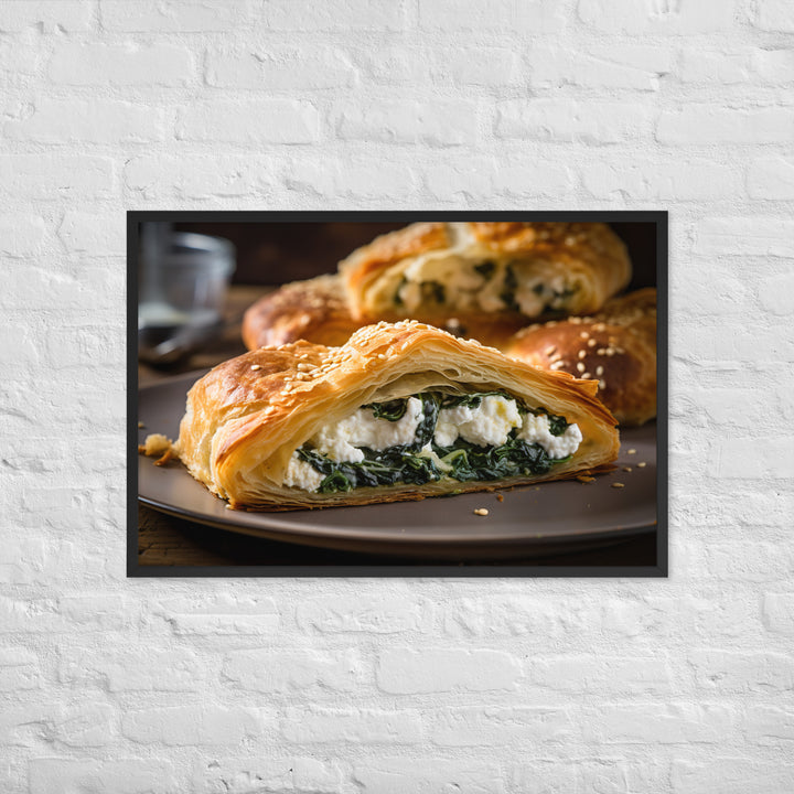 Spinach and Feta Croissant Framed poster 🤤 from Yumify.AI