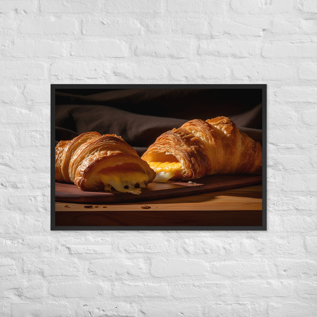 Cheese Croissant Framed poster 🤤 from Yumify.AI