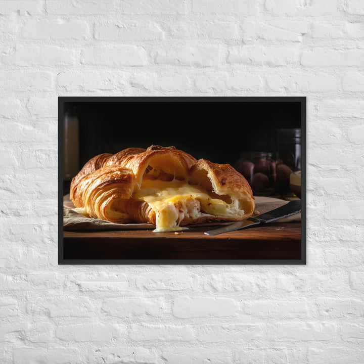 Cheese Croissant Framed poster 🤤 from Yumify.AI