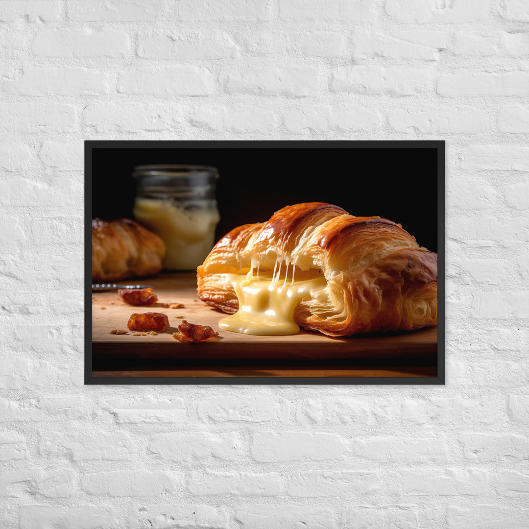 Cheese Croissant Framed poster 🤤 from Yumify.AI