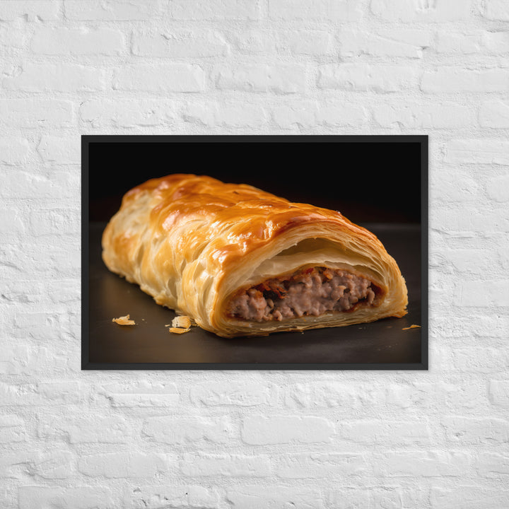 Sausage Rolls Framed poster 🤤 from Yumify.AI