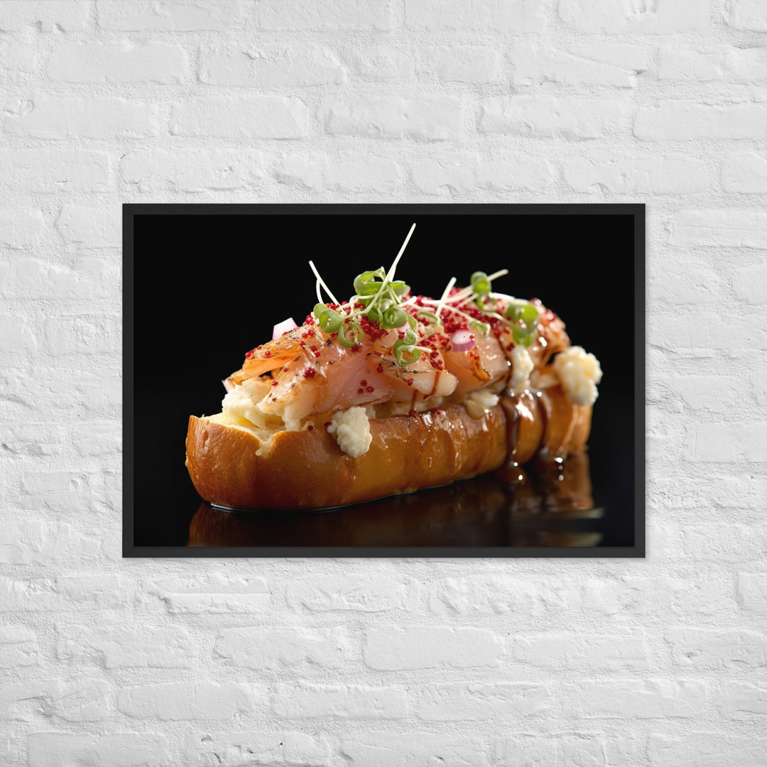 Lobster Roll Framed poster 🤤 from Yumify.AI