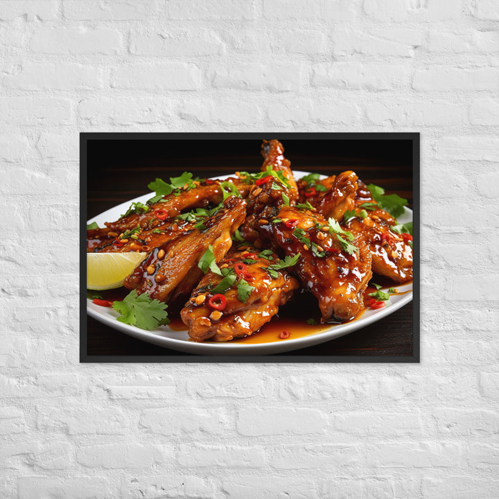 Thai Chili Wings Framed poster 🤤 from Yumify.AI