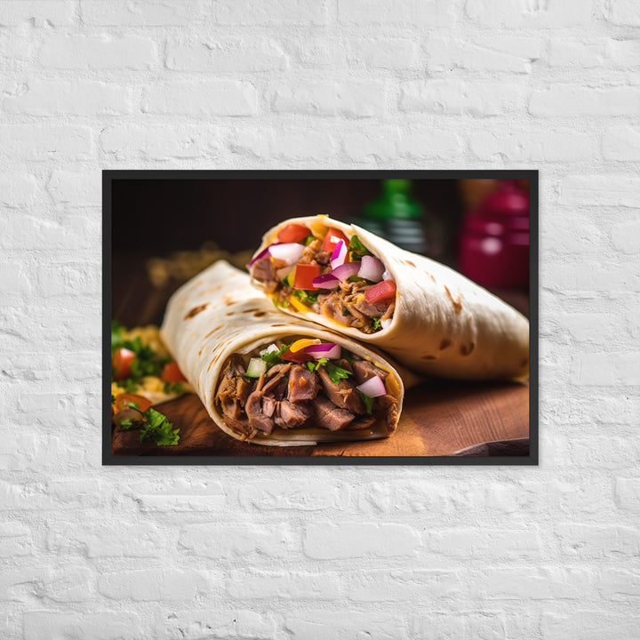 Shawarma Delights Framed poster 🤤 from Yumify.AI