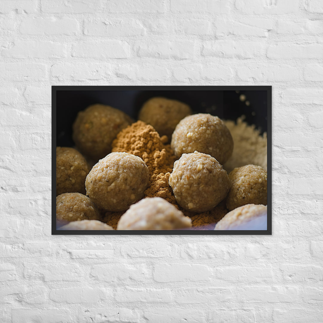 Traditional Falafel Recipe Framed poster 🤤 from Yumify.AI