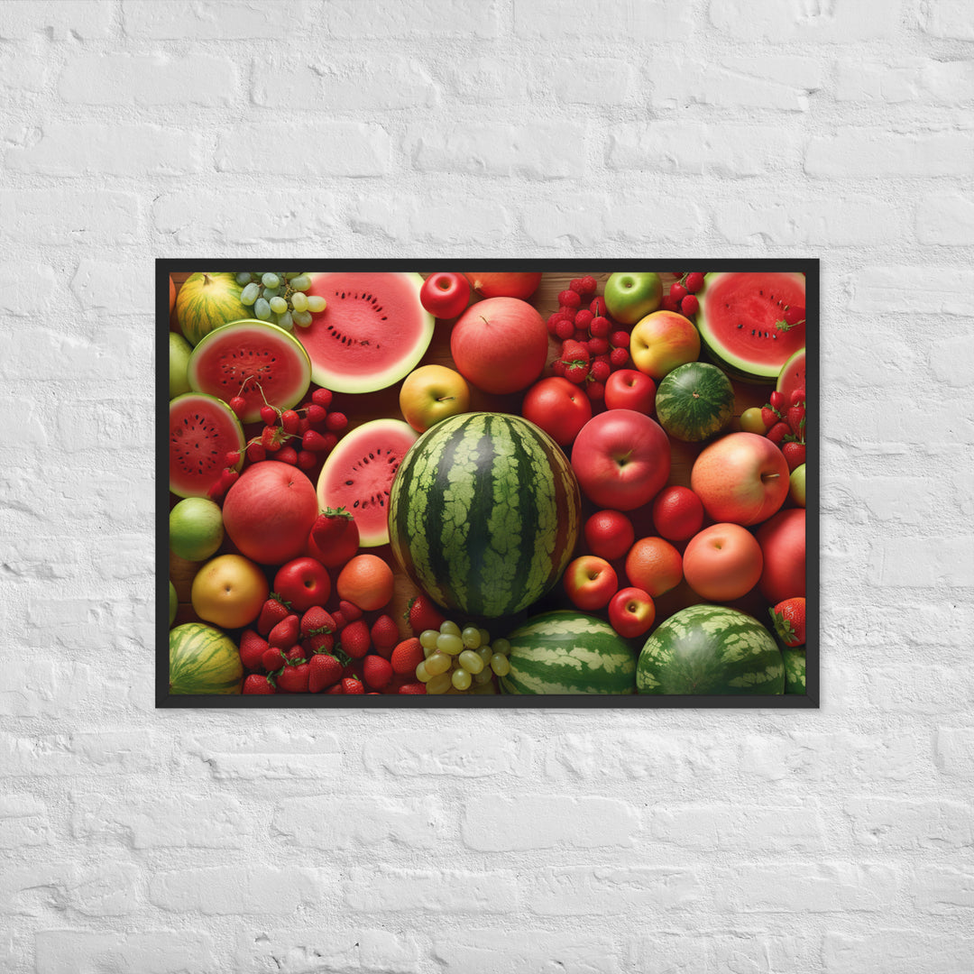 Watermelon Fruitscape Framed poster 🤤 from Yumify.AI