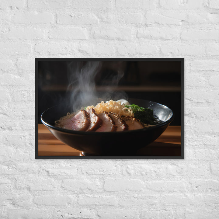 Steamy Pork Ramen Framed poster 🤤 from Yumify.AI