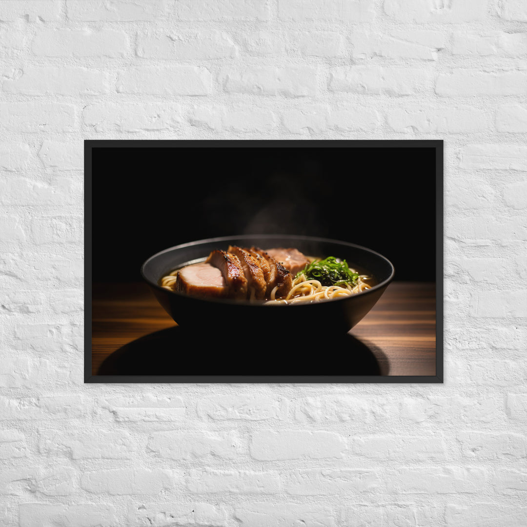 Steamy Pork Ramen Framed poster 🤤 from Yumify.AI