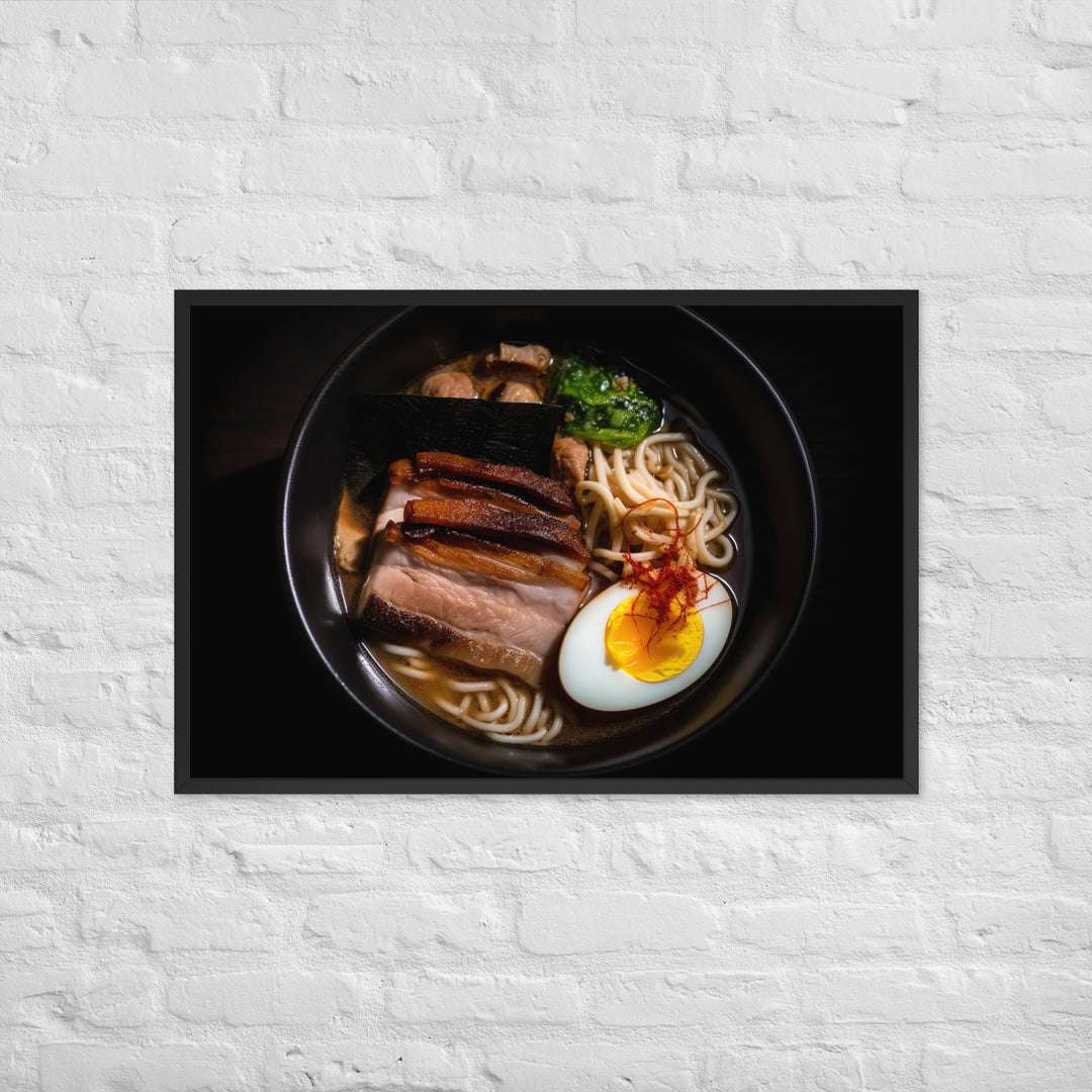 Pork Belly Ramen Framed poster 🤤 from Yumify.AI