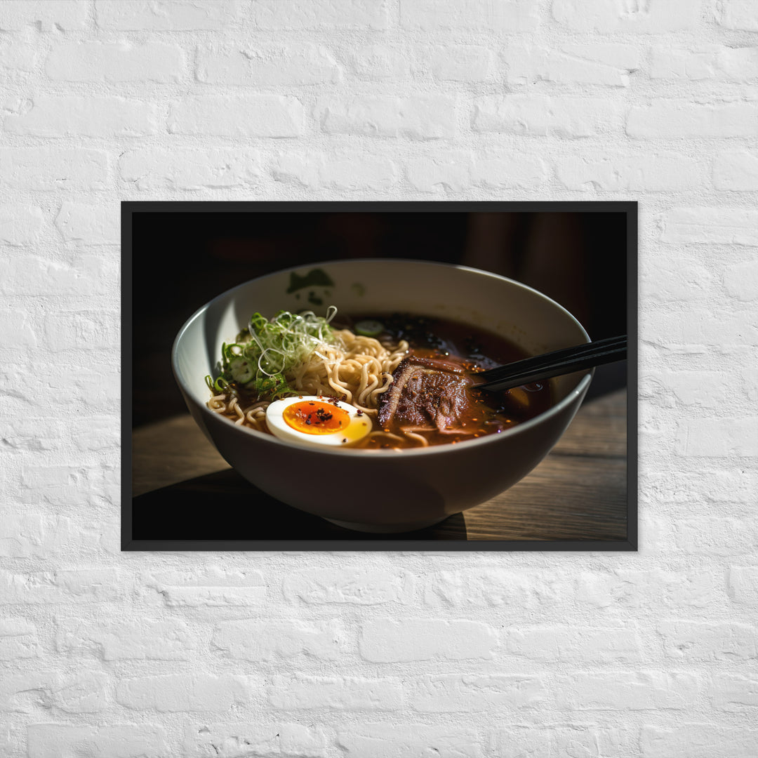 Beef Ramen Framed poster 🤤 from Yumify.AI