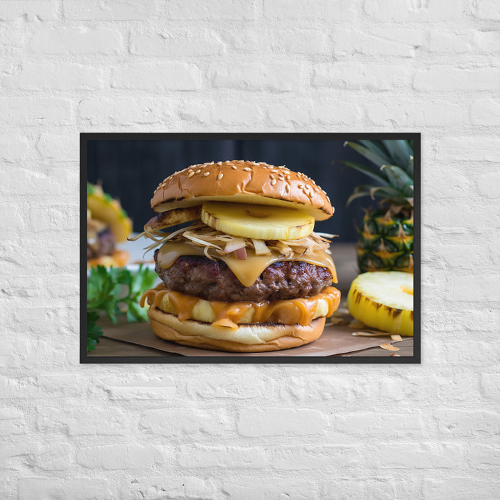 Hawaiian Burgers Framed poster 🤤 from Yumify.AI