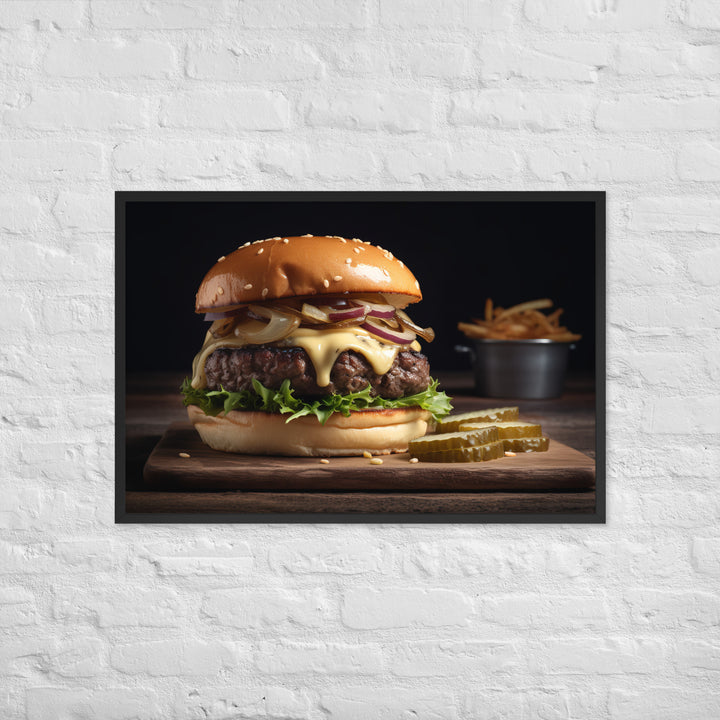 Gourmet Burgers Framed poster 🤤 from Yumify.AI