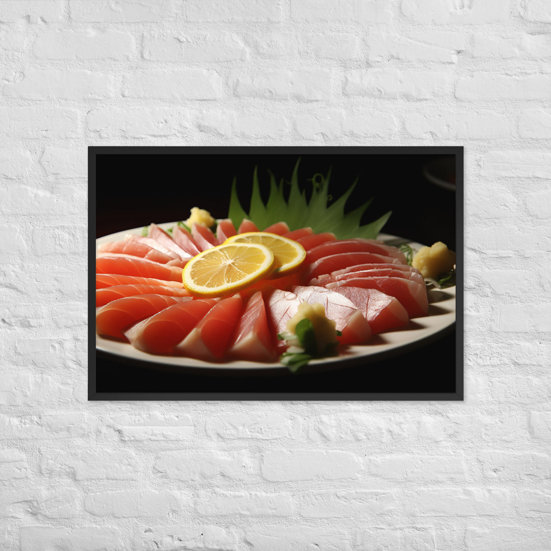 Sashimi Framed poster 🤤 from Yumify.AI