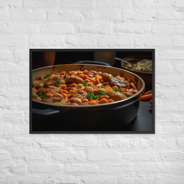 Sausage and Bean Casserole Framed poster 🤤 from Yumify.AI