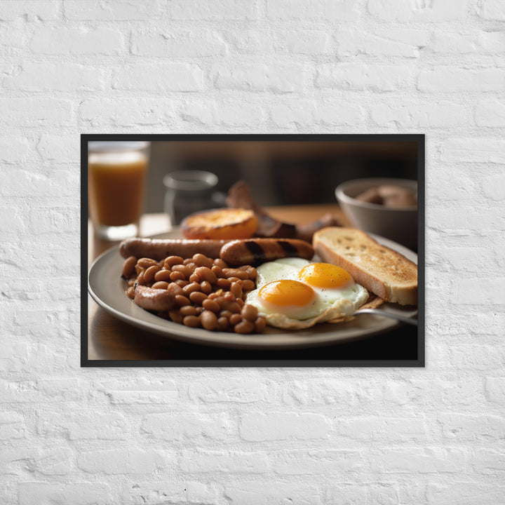 English Breakfast Framed poster 🤤 from Yumify.AI