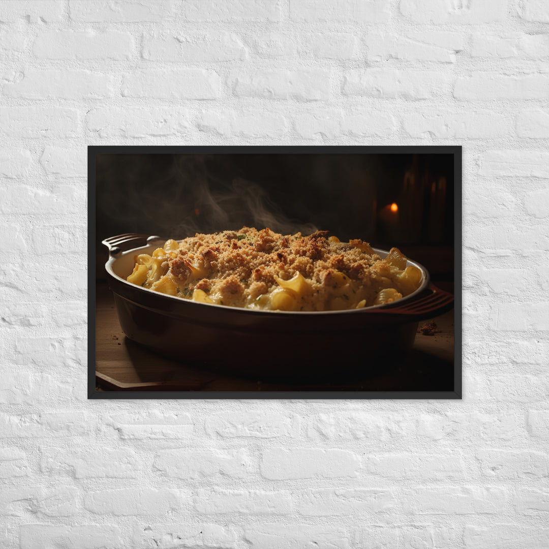 Baked Sausage and Cheese Casserole Framed poster 🤤 from Yumify.AI