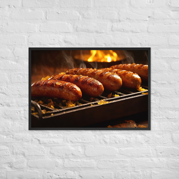 Roasted Sausage Framed poster 🤤 from Yumify.AI