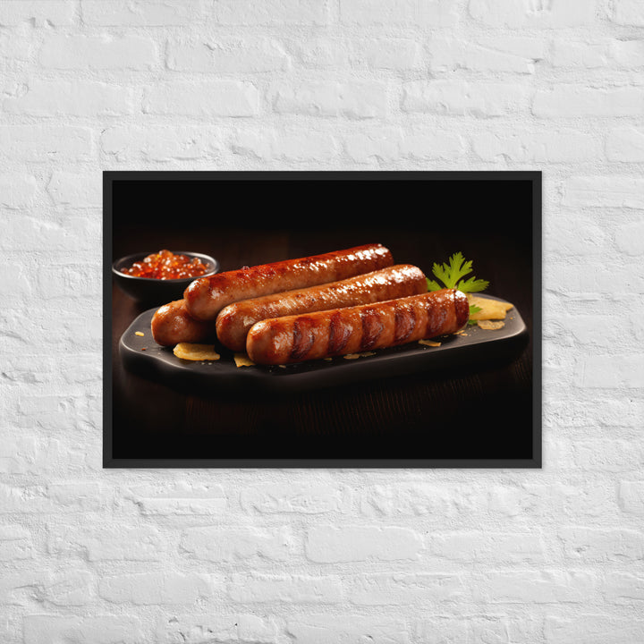 Roasted Sausage Framed poster 🤤 from Yumify.AI