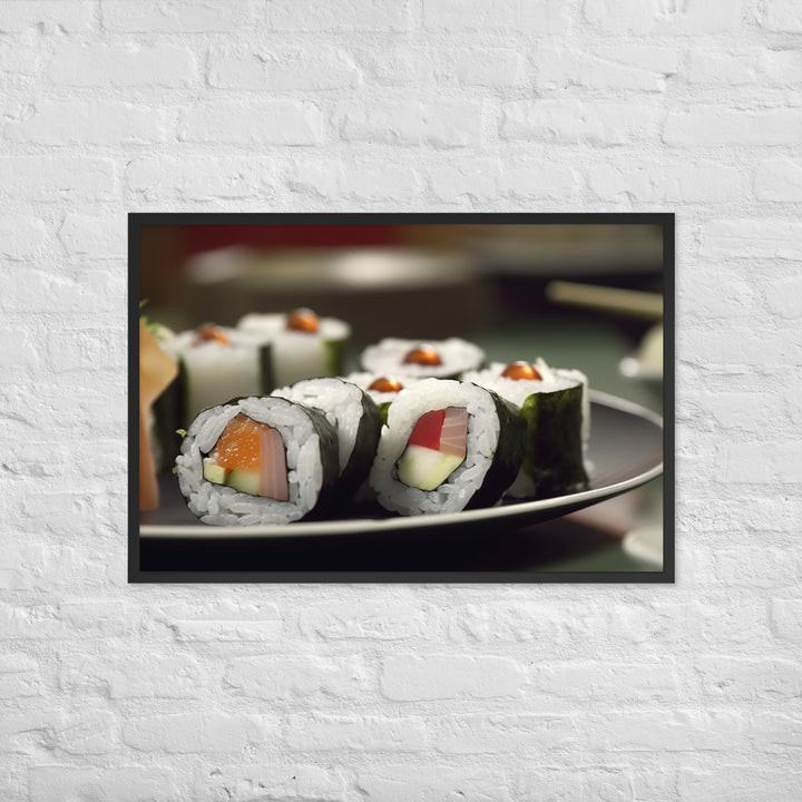 Sushi Rolls Framed poster 🤤 from Yumify.AI