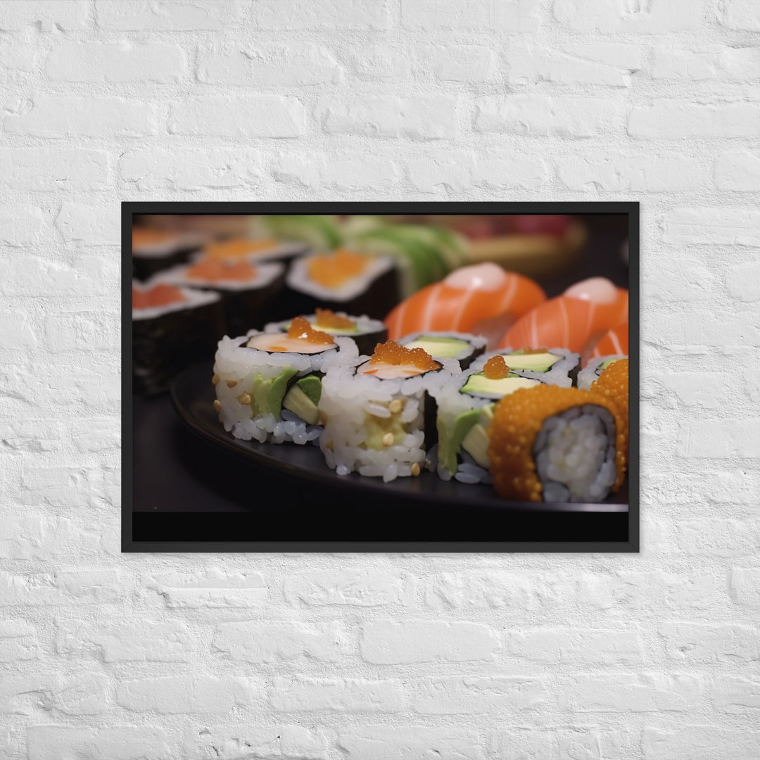 Sushi Rolls Framed poster 🤤 from Yumify.AI