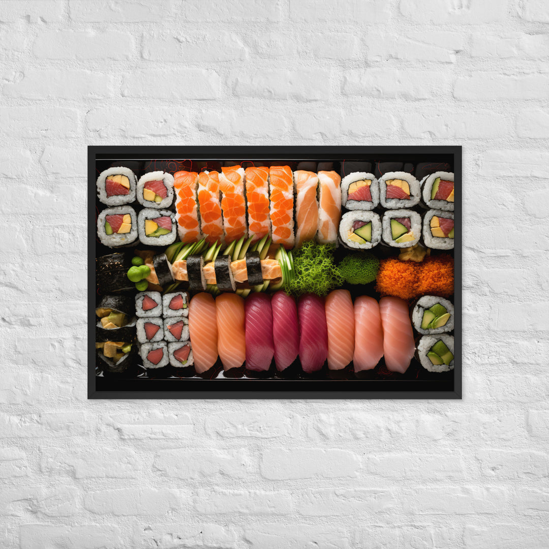 Sushi Platter Framed poster 🤤 from Yumify.AI