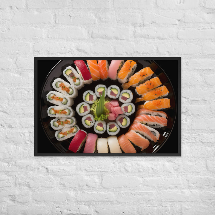 Sushi Platter Framed poster 🤤 from Yumify.AI