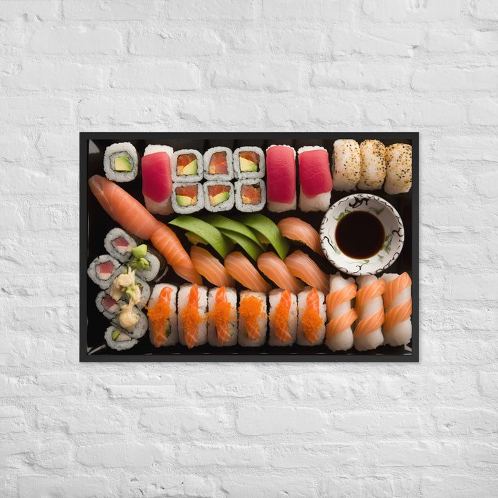 Sushi Platter Framed poster 🤤 from Yumify.AI