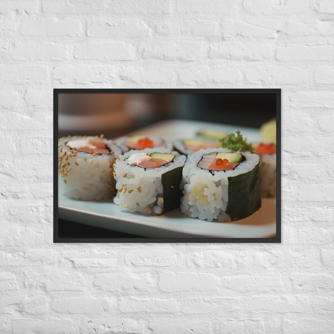 Sushi Framed poster 🤤 from Yumify.AI