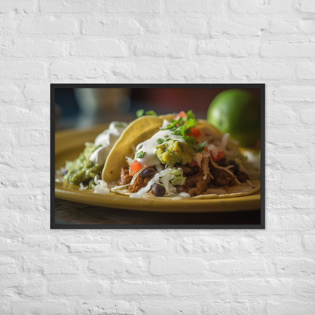Taco Treat Framed poster 🤤 from Yumify.AI
