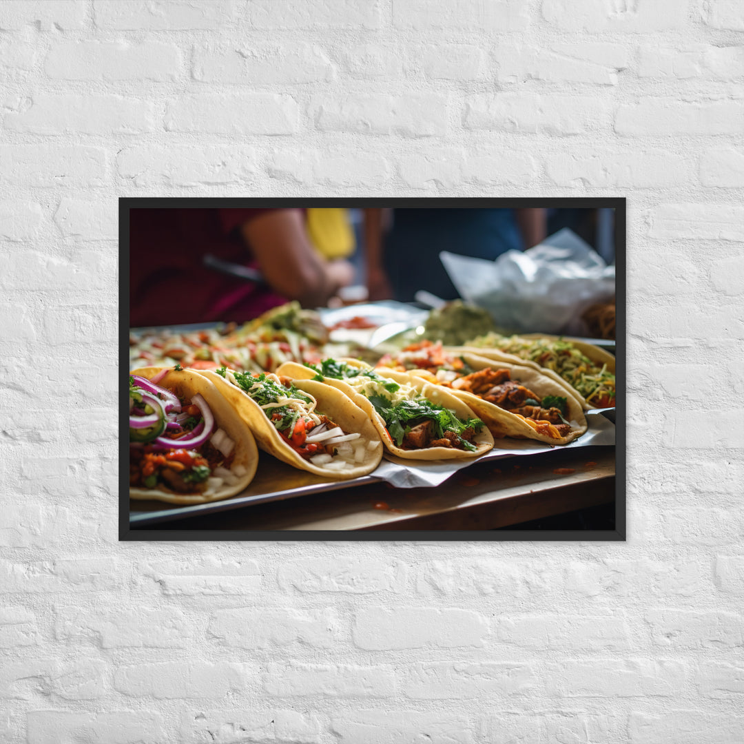 Taco Temptation Framed poster 🤤 from Yumify.AI