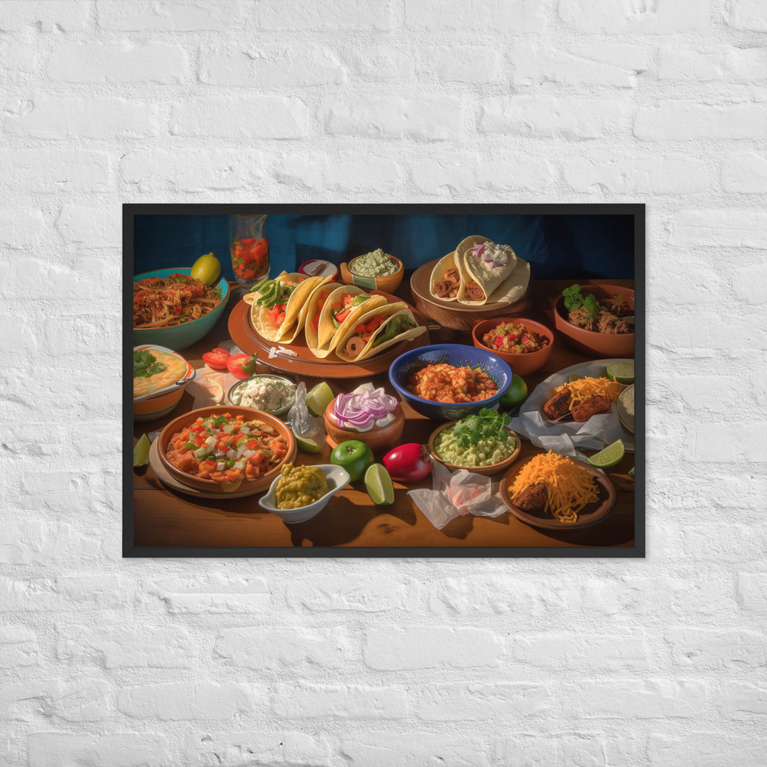 Taco Fiesta Framed poster 🤤 from Yumify.AI
