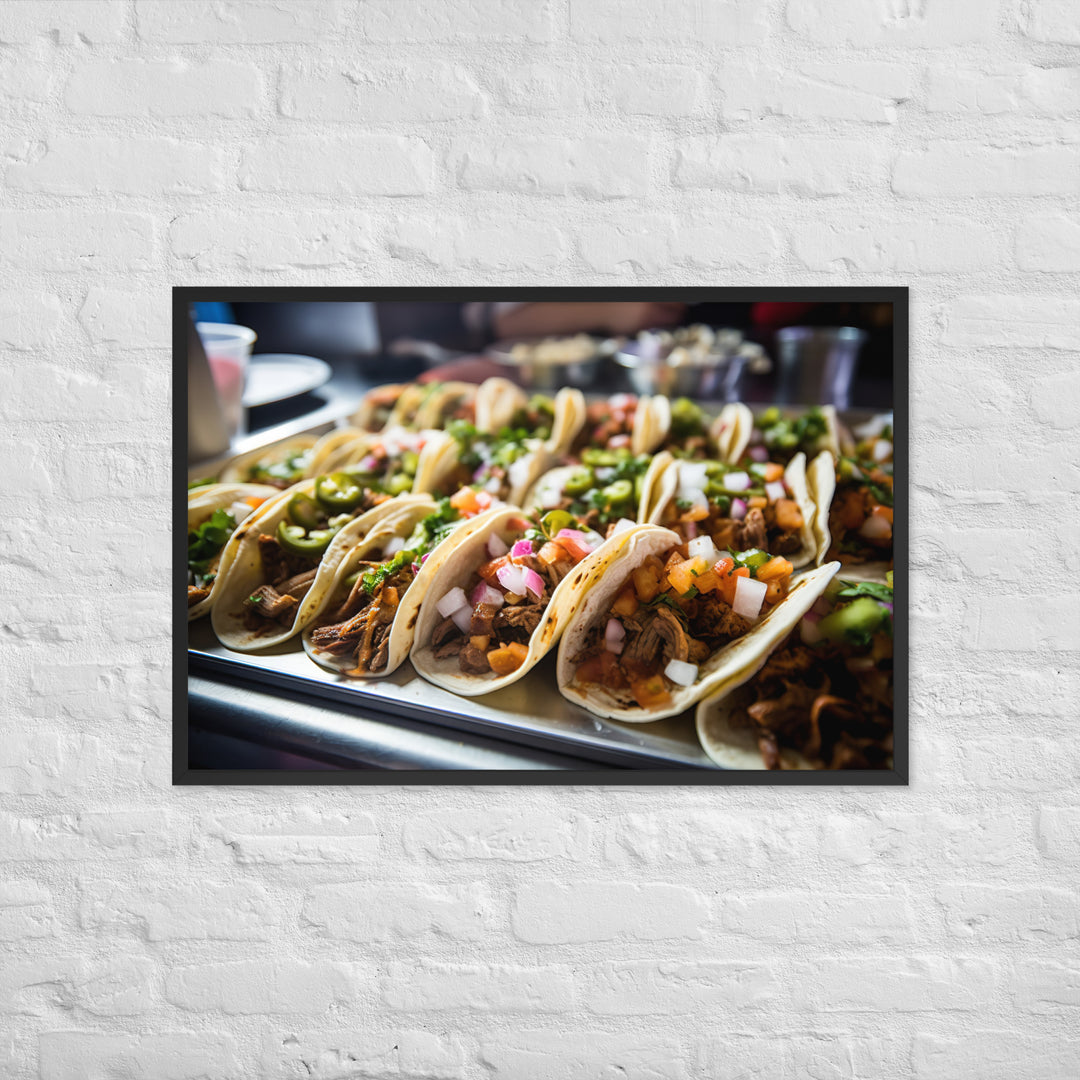 Delicious Tacos Framed poster 🤤 from Yumify.AI