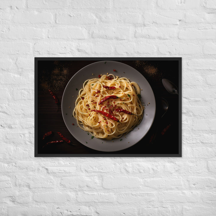 Spaghetti Aglio e Olio Framed poster 🤤 from Yumify.AI