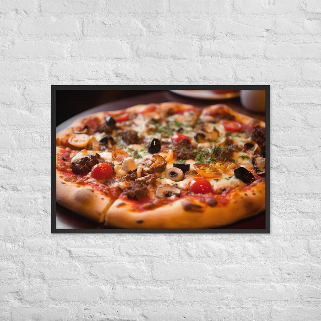 Pizza Framed poster 🤤 from Yumify.AI