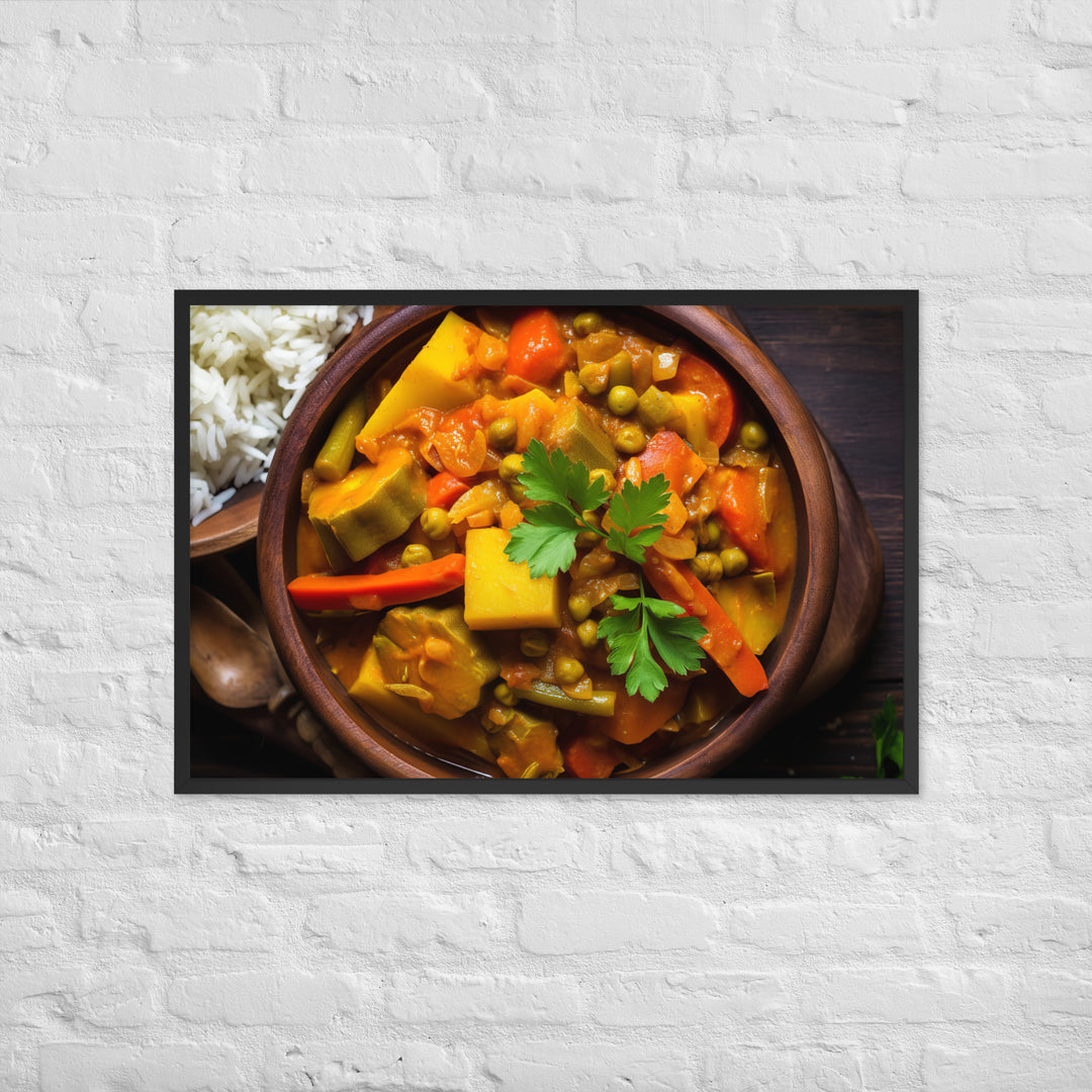 Vegetable Curry Framed poster 🤤 from Yumify.AI